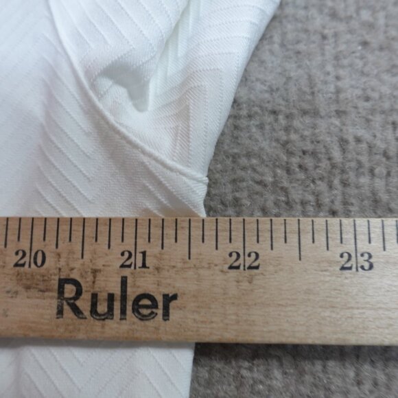 Nike Tiger Woods Polo Shirt Medium White Striped - Picture 9 of 9